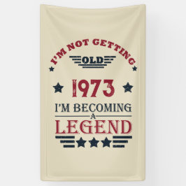 5パーソナライズされたヴィンテージ50歳の誕生日パーティー 横断幕