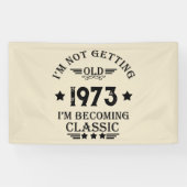 5パーソナライズされたヴィンテージ50歳の誕生日パーティー 横断幕 (横)