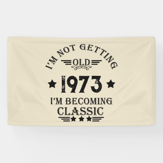 5パーソナライズされたヴィンテージ50歳の誕生日パーティー 横断幕 (横)