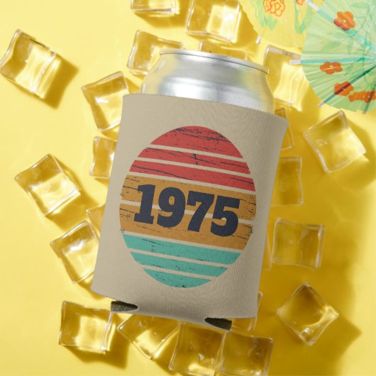 5パーソナライズされたヴィンテージ50歳の誕生日パーティー 缶クーラー (インサイチュ 夏)