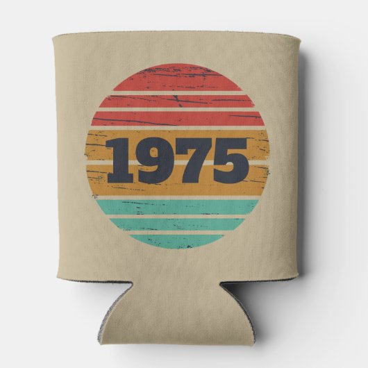 5パーソナライズされたヴィンテージ50歳の誕生日パーティー 缶クーラー (裏面)