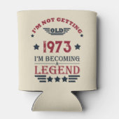 5パーソナライズされたヴィンテージ50歳の誕生日パーティー 缶クーラー (裏面)