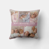 5パーソナライズされた写真最高のおばあちゃんエバーダスティバラ クッション (裏面)
