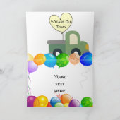 5パーソナライズされた歳少年用誕生日カード カード (内部)