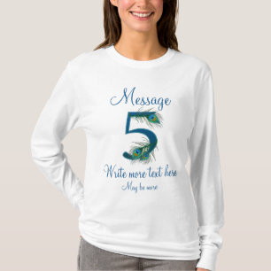 5パーソナライズされた級五結婚周年記念 Tシャツ