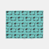 5ピグユーモアのあるイヤー誕生日選択カラーフリース フリースブランケット (正面(横))