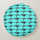 5ピグユーモアのあるイヤー2019色丸Pを選択 ラウンドクッション (裏面)