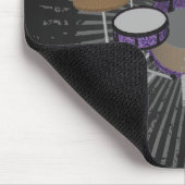 5ピースドラムキットカスタム- Violet Drums -マウスパッド マウスパッド (コーナー)