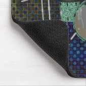 5ピースドラムキット-カスタムグリーンドラム-マウスパッド マウスパッド (コーナー)