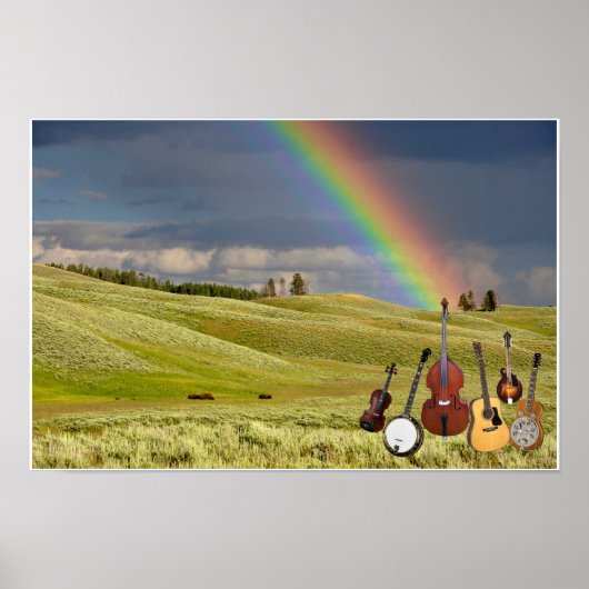 5ピースブルーグラスバンド ポスター (正面)