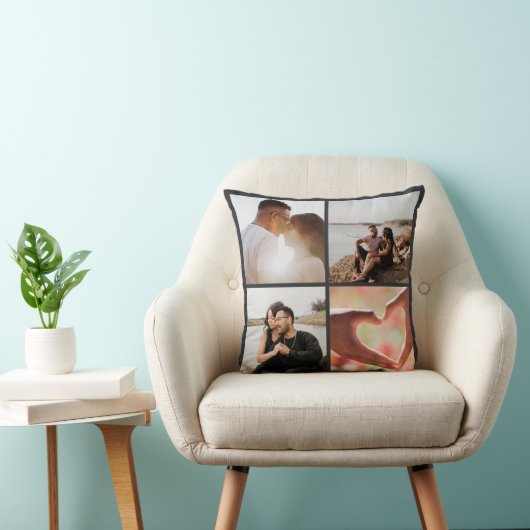 5フォトカスタムコラージュパーソナライズされた クッション (椅子)