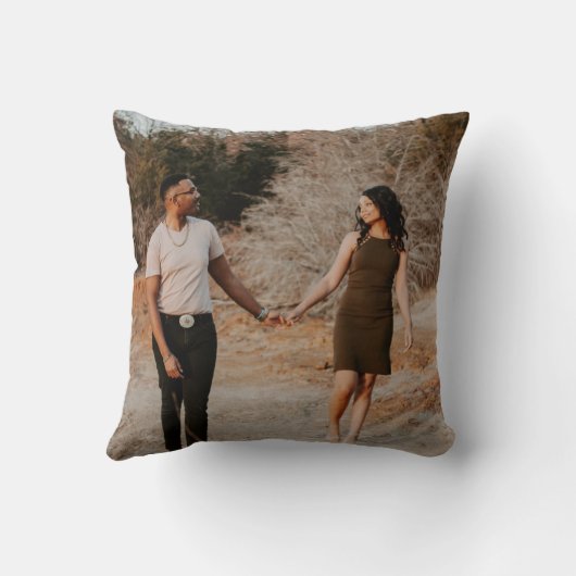 5フォトカスタムコラージュパーソナライズされた クッション (裏面)