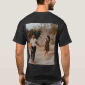 5フォトカスタムコラージュパーソナライズされた Tシャツ (裏面)