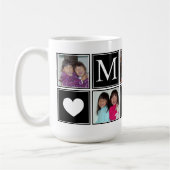 5フォトカスタムコラージュMOMマグ コーヒーマグカップ (左)