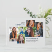 5フォトカレッジティール(緑がかった色)グレー 案内状 (スタンド正面)