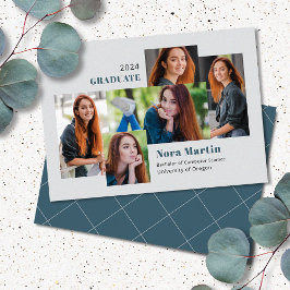 5フォトカレッジティール（緑がかった色）グレー 案内状