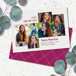 5フォトカレッジマゼンタクリーム 案内状