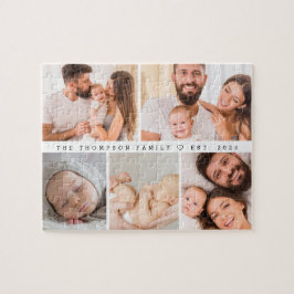 5フォトギャラリーファミリーコラージュパーソナライズされた ジグソーパズル