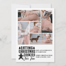 5フォトクリスマスクッキーfor 2妊娠 シーズンカード