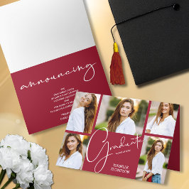 5フォトクリムゾン卒業発表 招待状