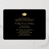 5フォトグラードコラージブラック&ゴールドフォイルカード 箔招待状 (裏面)