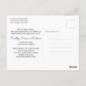 5フォトグラードコラージュモダンスクリプト緑と金ゴールド ポストカード (裏面)