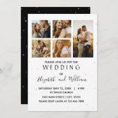 5フォトコラージエレガントウェディング招待状 招待状 (正面/裏面)