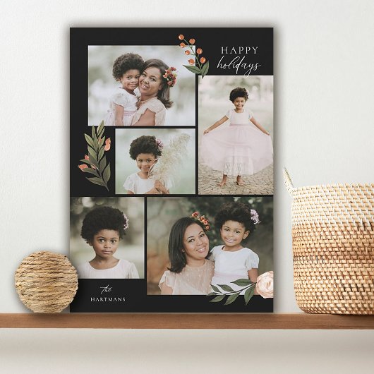 5フォトコラージテラコッタボホフローラ シーズンカード