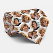 5フォトコラージハニカムパターンBE患者 ネクタイ (ロール)