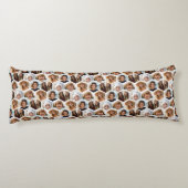 5フォトコラージハニカム六角パターン – 白 ボディピロー (裏面)