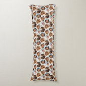 5フォトコラージハニカム六角パターン – 白 ボディピロー (正面縦)