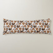 5フォトコラージハニカム六角パターン – 白 ボディピロー (正面)