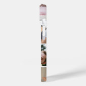 5フォトコラージファミリーモノグラム名石板ブルー Case-Mate iPhoneケース (裏面 / 左)