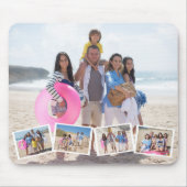 5フォトコラージュのテンプレート パーソナライズされた マウスパッド (正面)
