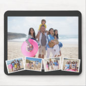 5フォトコラージュのテンプレート パーソナライズされた マウスパッド (正面)