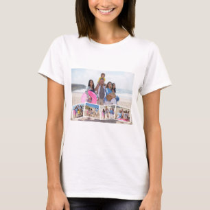 5フォトコラージュのテンプレート パーソナライズされた Tシャツ