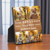 5フォトコラージュの木の父の日の最高のダディー フォトプラーク