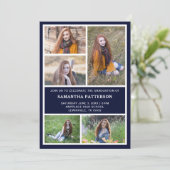 5フォトコラージュ卒業式招待状 カード (スタンド正面)