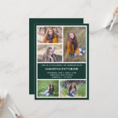 5フォトコラージュ卒業式招待状 カード (正面/裏面インサイチュ)