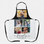 5フォトコラージュ家族引用文名祖母のプレゼント エプロン (正面)