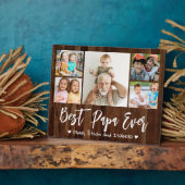 5フォトコラージュ最高のパパーEver Grandkids Wood フォトプラーク (側面)