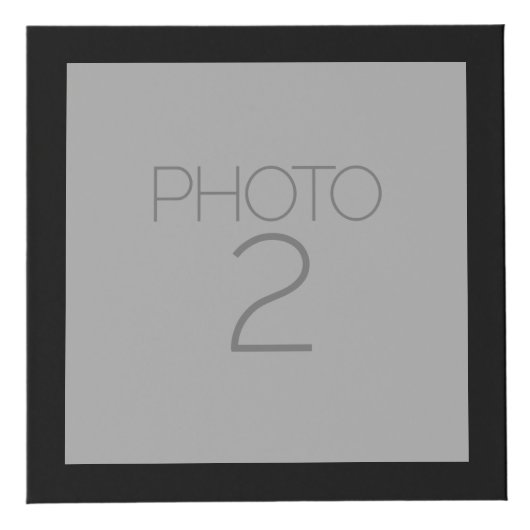 5フォトコラージュ無地のと黒縁ど フォトキューブ (右)