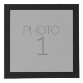 5フォトコラージュ無地のと黒縁ど フォトキューブ (正面)