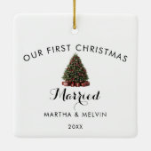 5フォトコラージュ結婚ズ セラミックオーナメント (裏面)