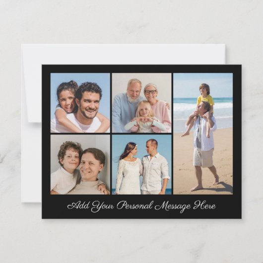 5フォトコラージュ自分のグリーティングカードを追加 (正面)