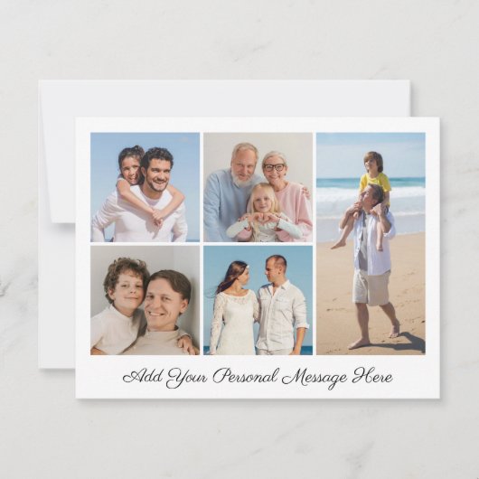 5フォトコラージュ自分のグリーティングカードを追加 (正面)