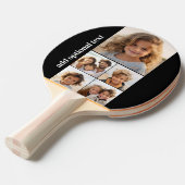 5フォトコラージュ – 黒い背景 卓球ラケット (正面アングル)