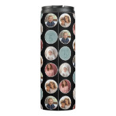 5フォトサークル縁どコラージュ-白黒 タンブラー (裏面)