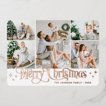 5フォトスパークルメリークリスマスバラ金ゴールド