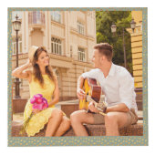 5フォトセージグリーン金ゴールド婚約 フォトキューブ (正面)